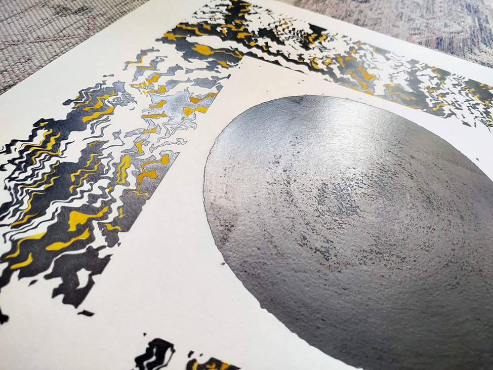 Detail aus dem mittleren Bereich der Zeichnung Raster.